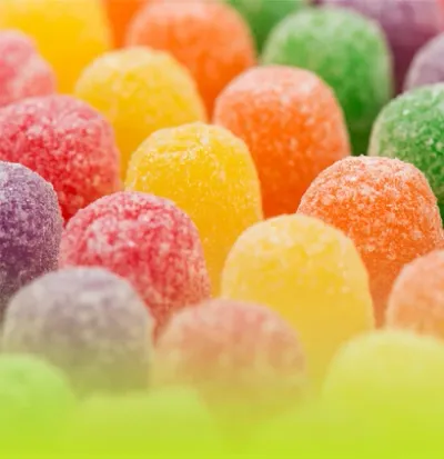 Confectionery application example using resistant dextrin dietary fiber