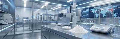 A modern food science laboratory focused on sourcing resistant dextrin from China