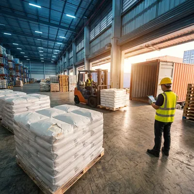 Logistics and supply chain for industrial ingredients in warehouse